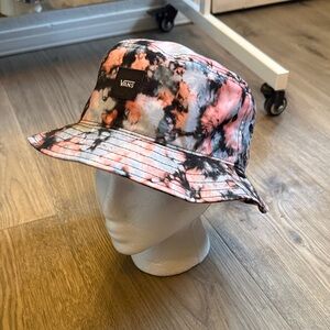 Vans Kids Tie-Dye Bucket Hat - Pink and Black